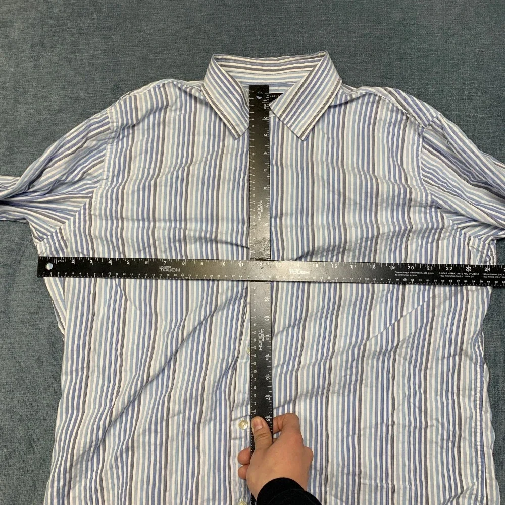 Banana Republic Shirt Mens Large Multicolor Striped Cotton Non Stretch Button Up